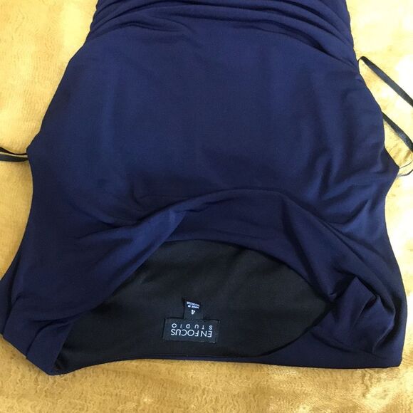 ENFOCUS ESTUDIO NAVY BLUE DRESS - Picture 10 of 11